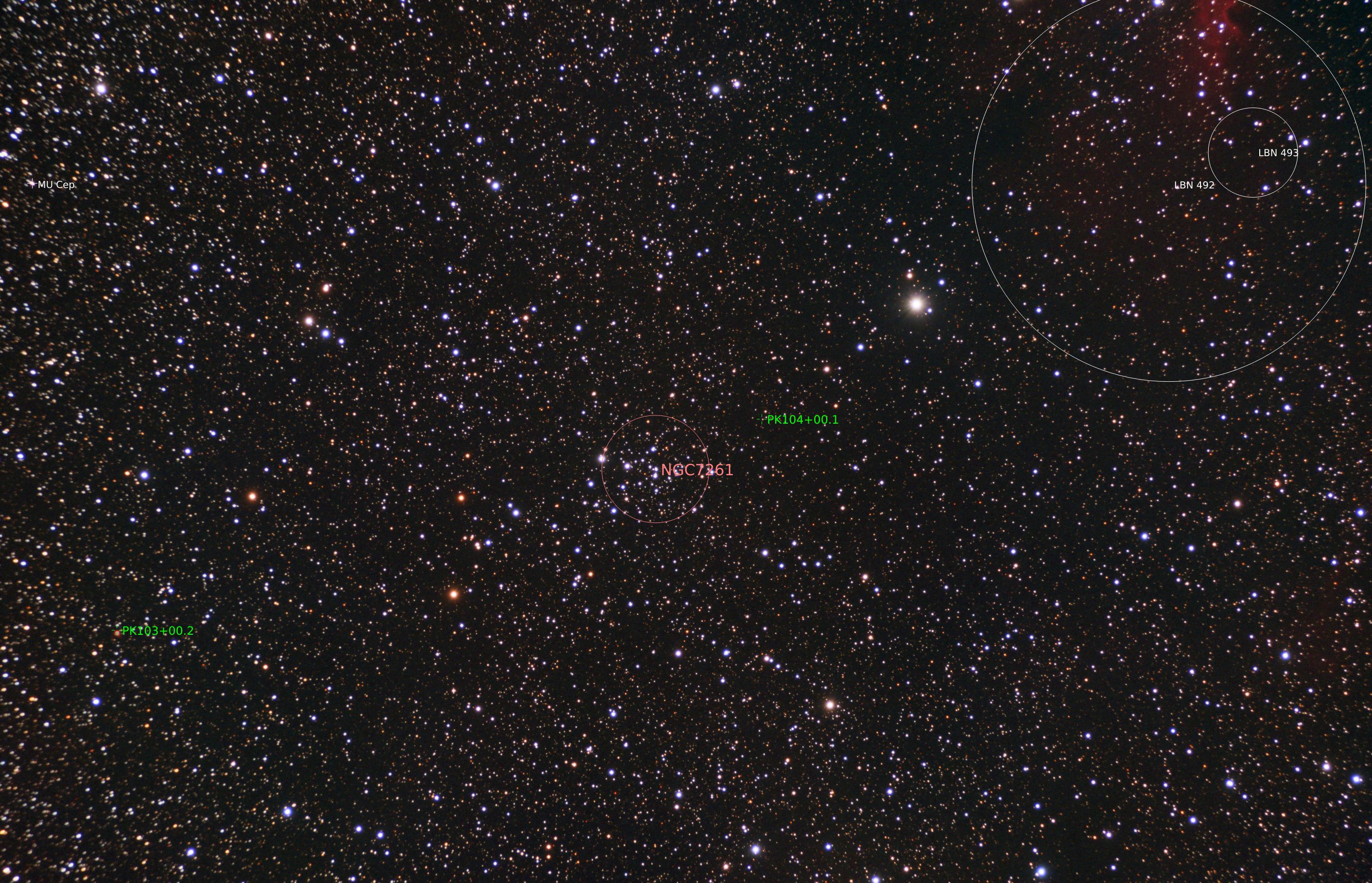 NGC7261 Es127 Zwo2600 112924 annotated